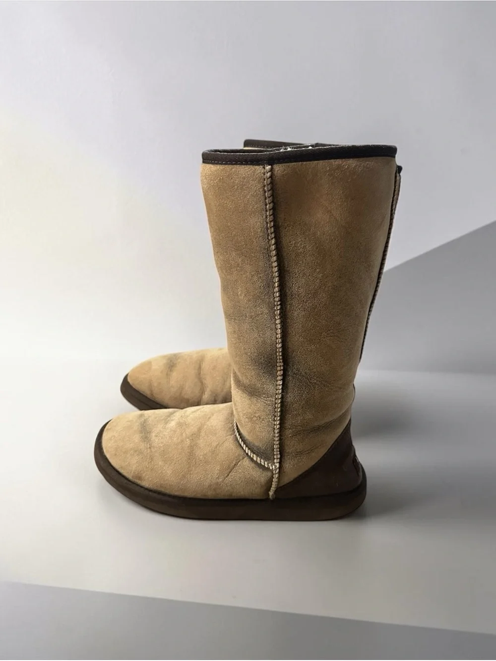 UGG Tall Bomber - Finish Intentional Distressed Design Women’s Size 9